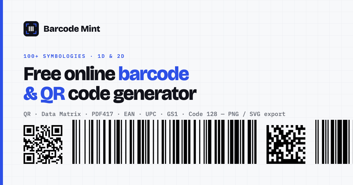 Barcode Mint screenshot 1