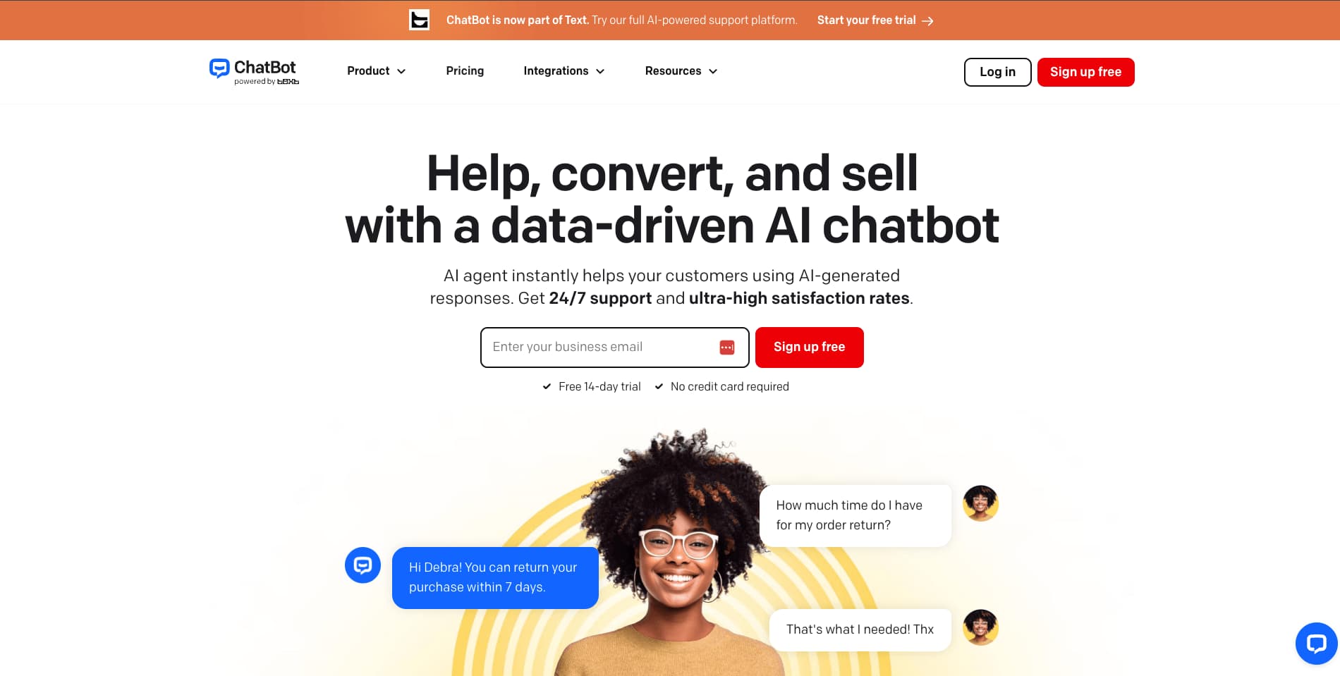 ChatBot screenshot 1