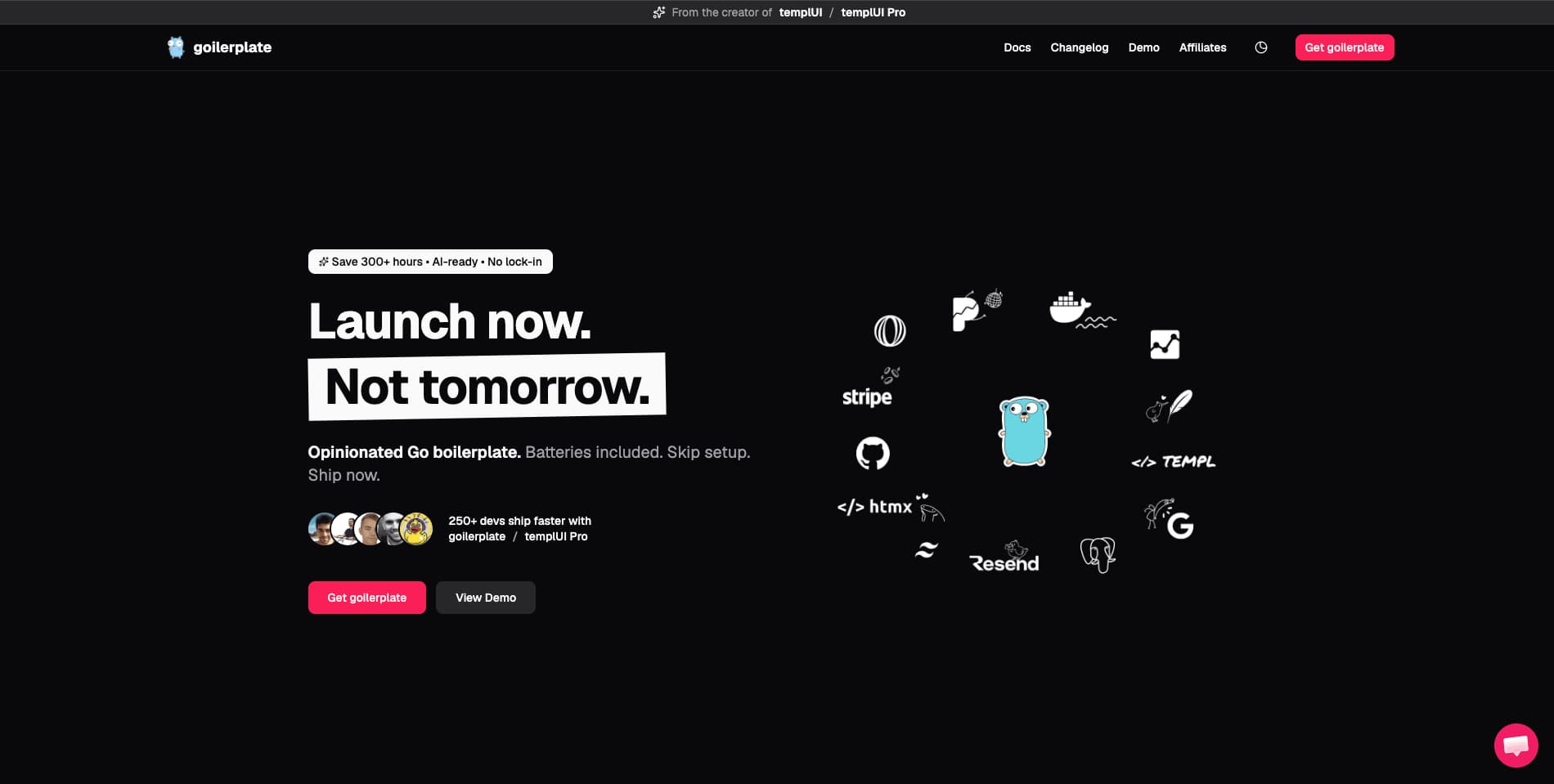 Goilerplate screenshot 1