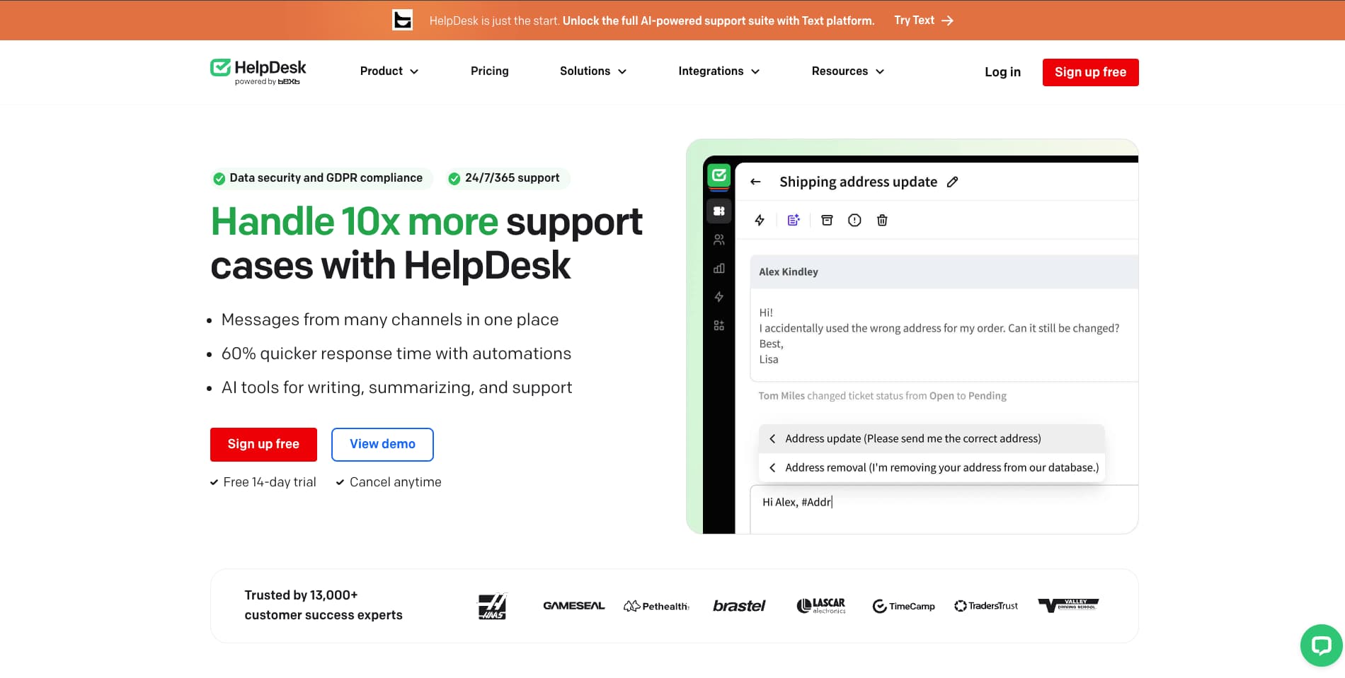 HelpDesk screenshot 1