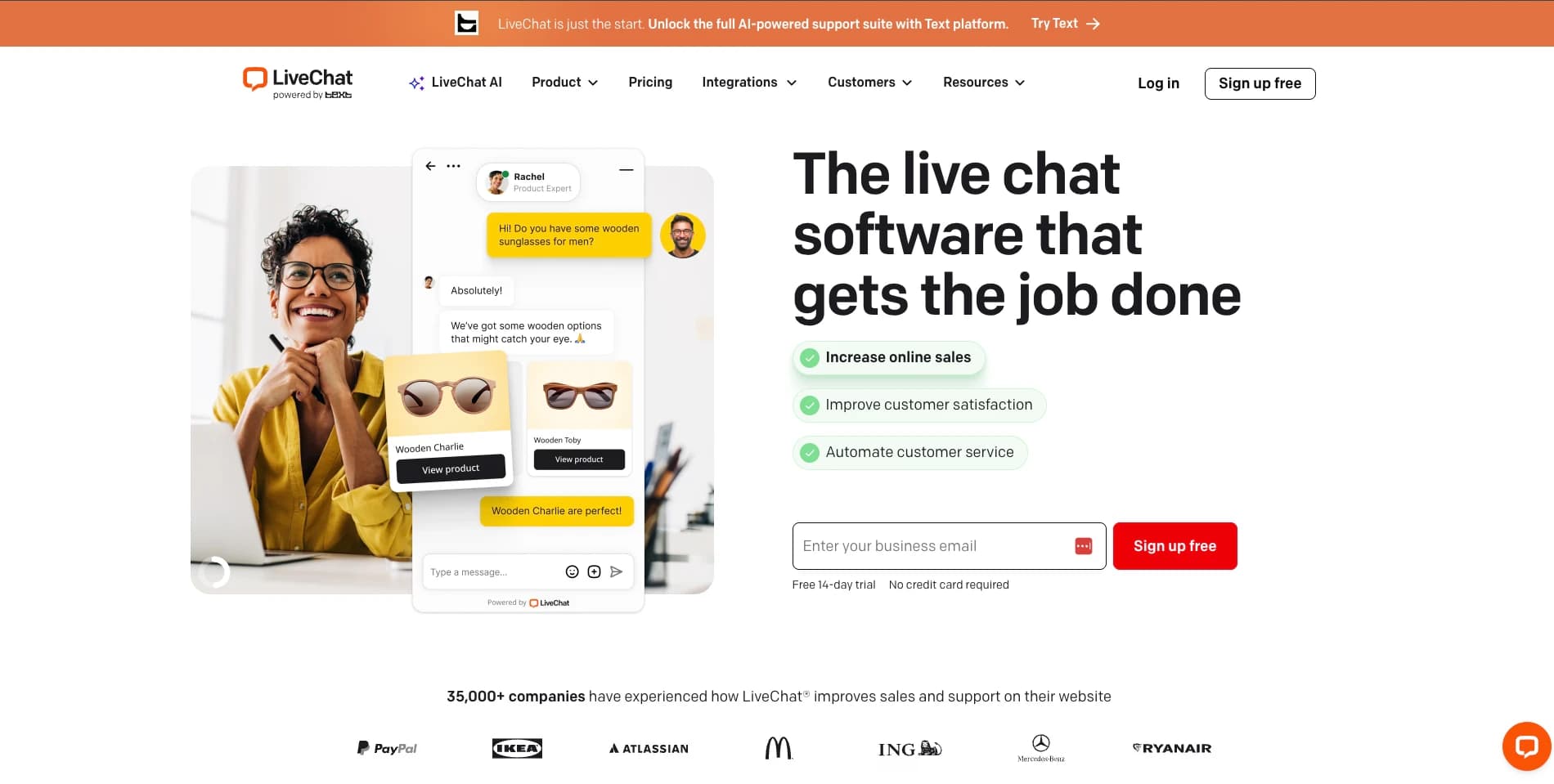 LiveChat screenshot 1