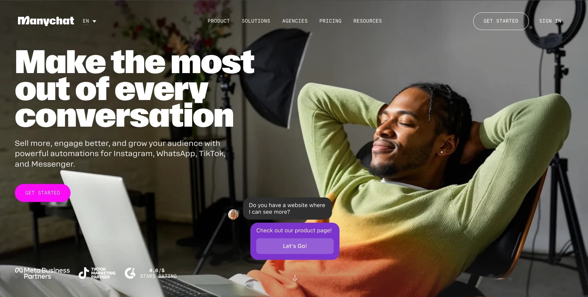 Manychat screenshot 1