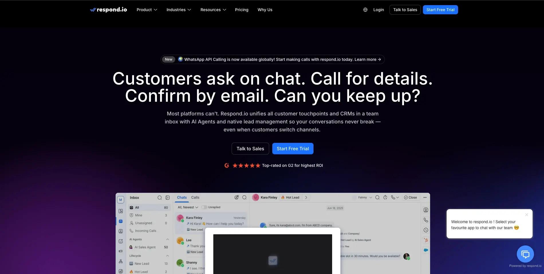 Respond.io screenshot 1