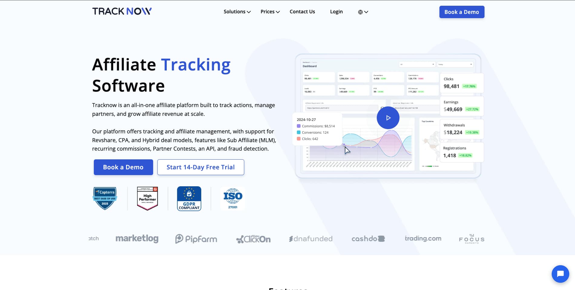 Tracknow screenshot 1
