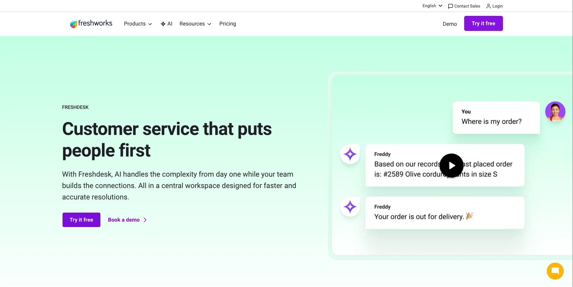Freshdesk screenshot 1