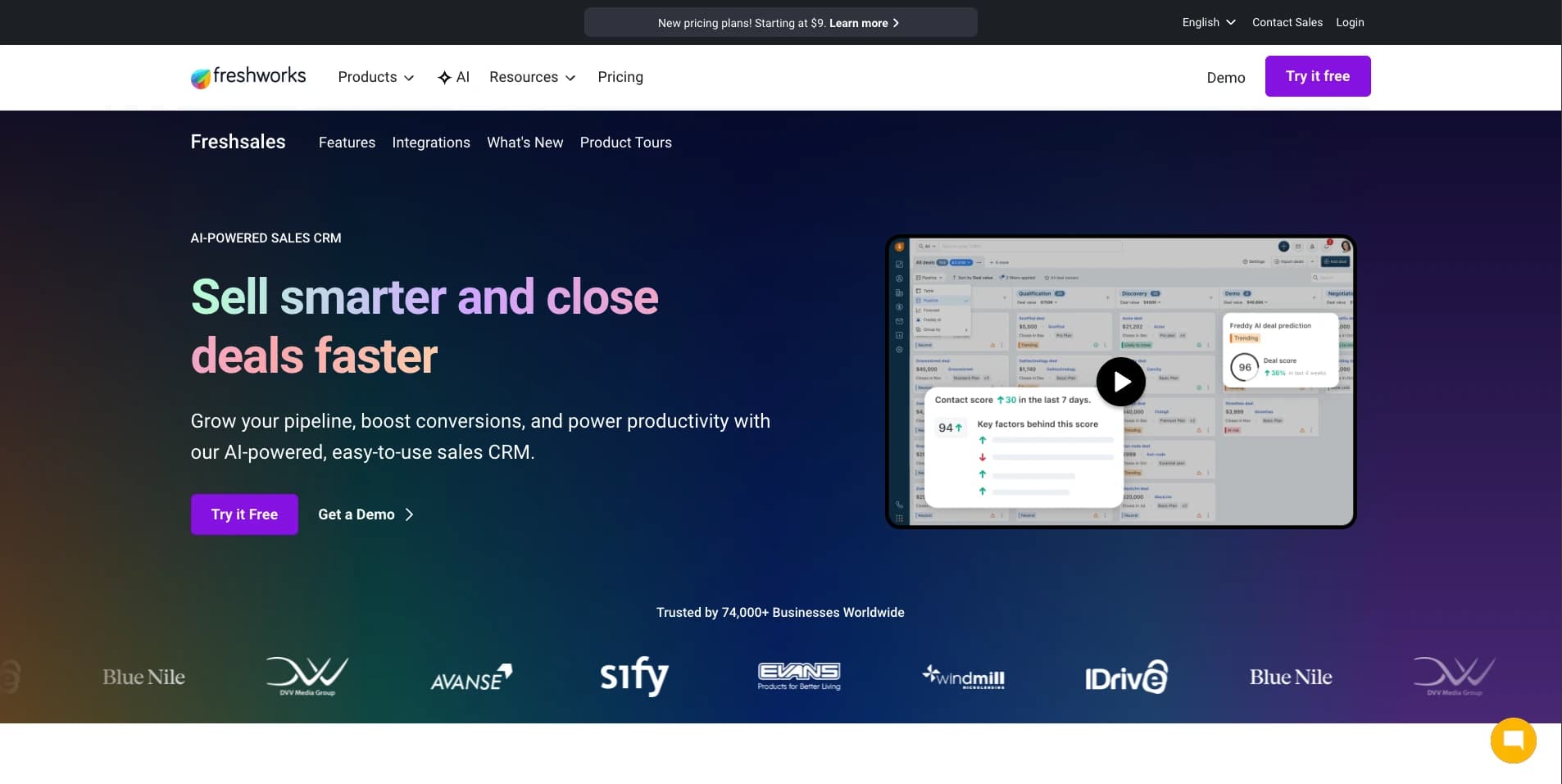 Freshsales screenshot 1