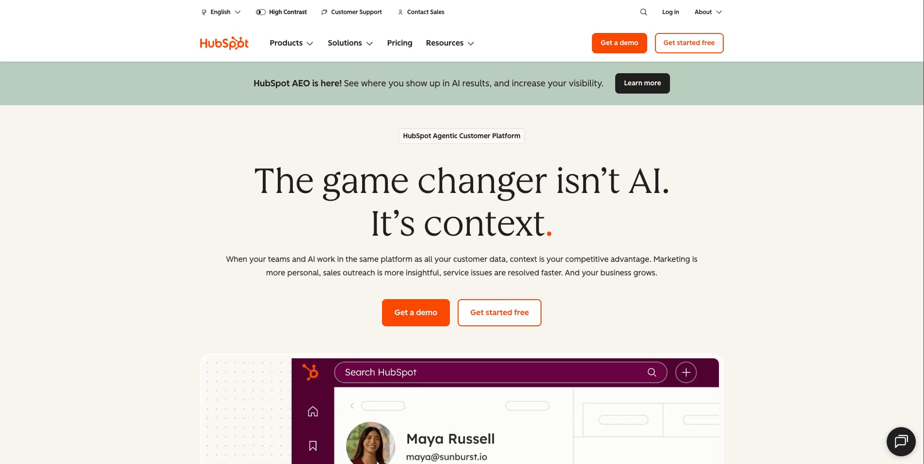 HubSpot screenshot 1