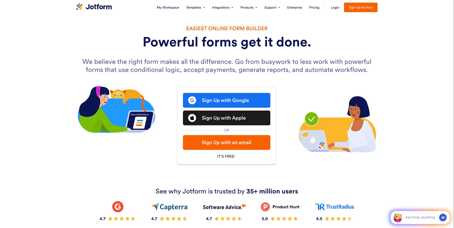 Jotform screenshot 1