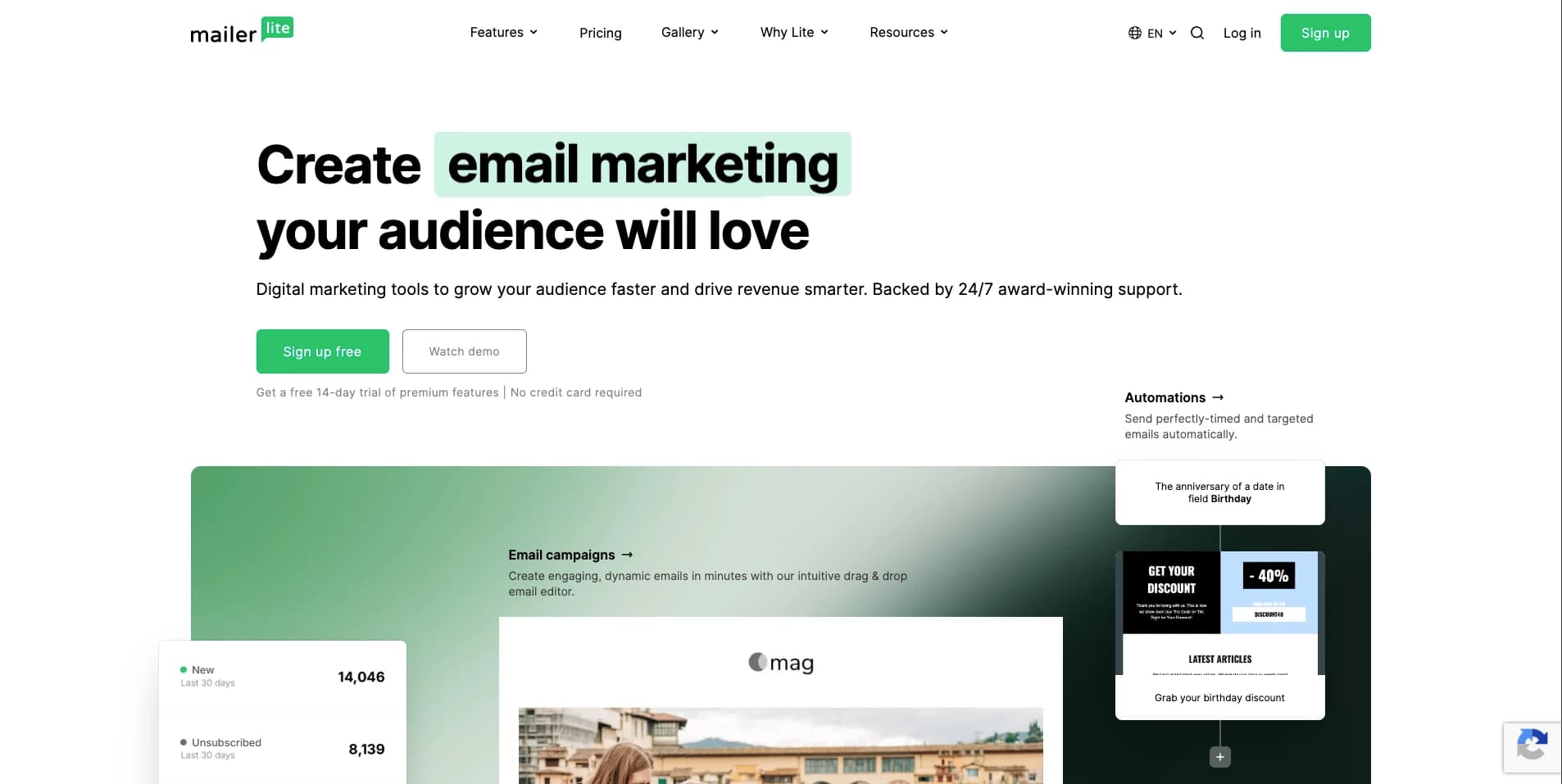 MailerLite screenshot 1