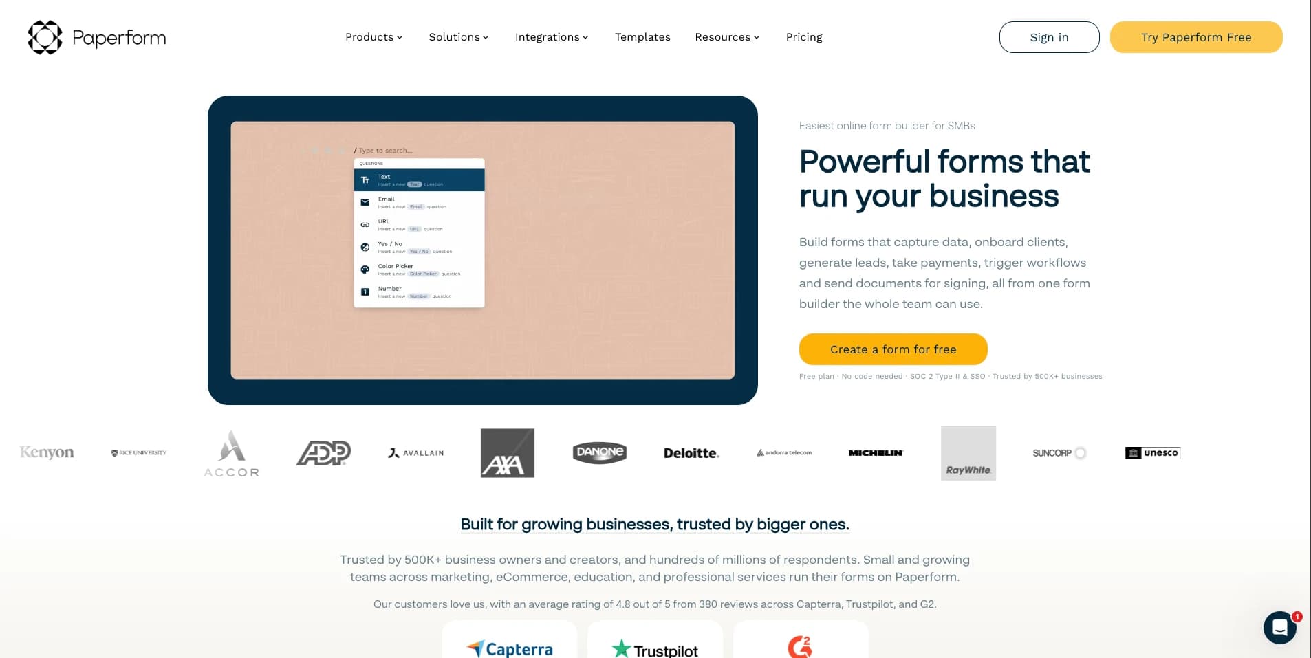 Paperform screenshot 1
