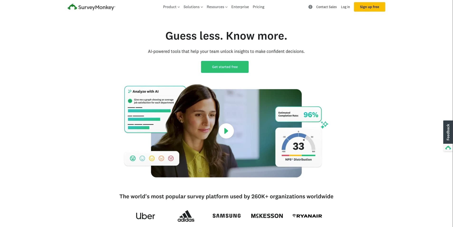 SurveyMonkey screenshot 1