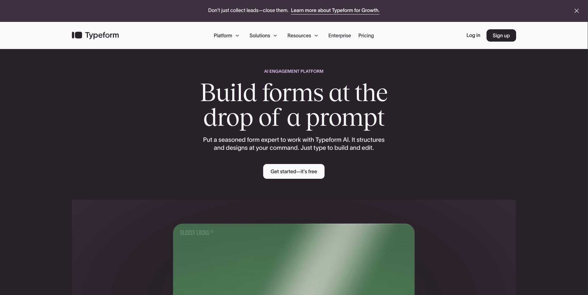 Typeform screenshot 1