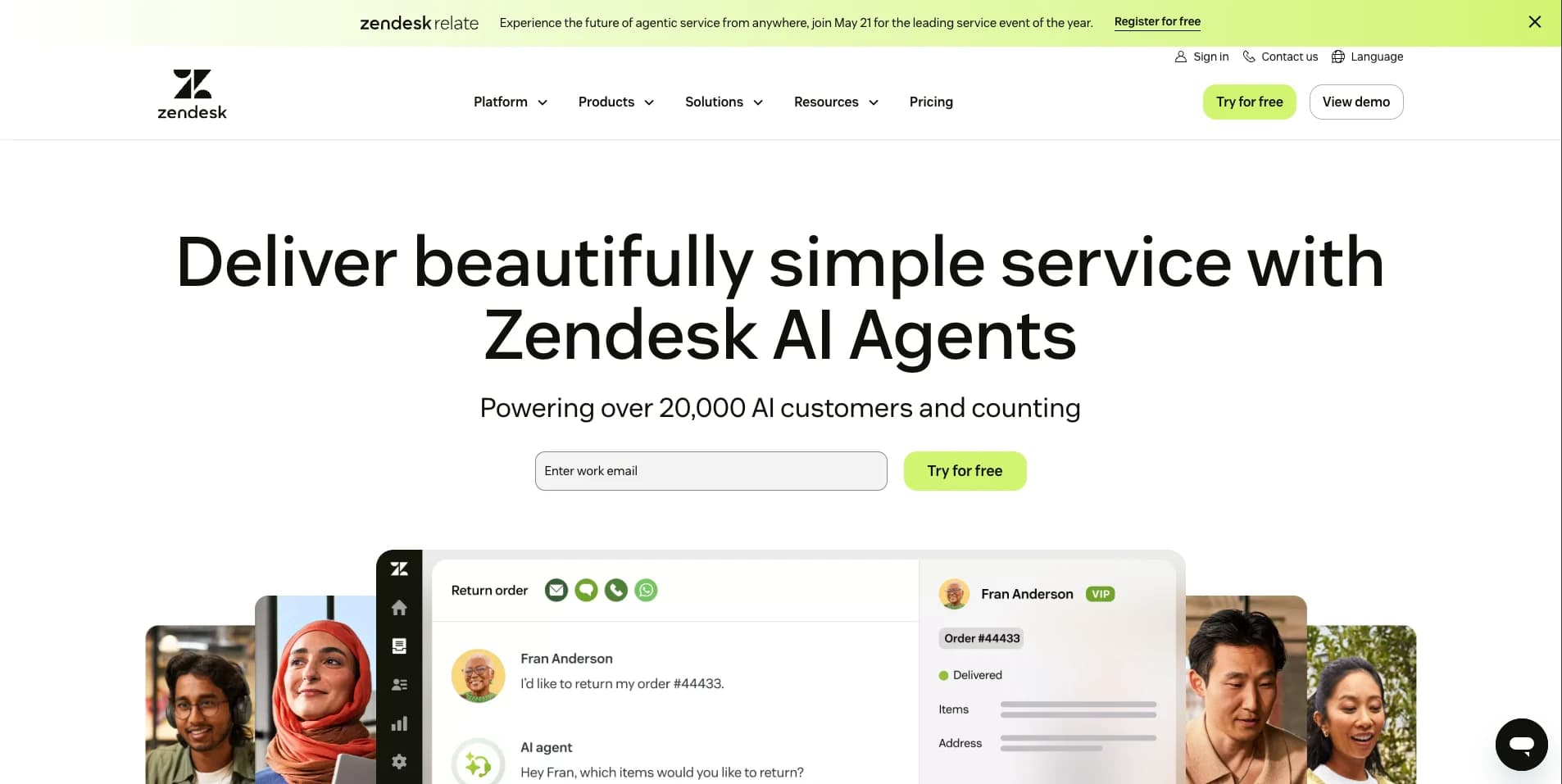 Zendesk screenshot 1