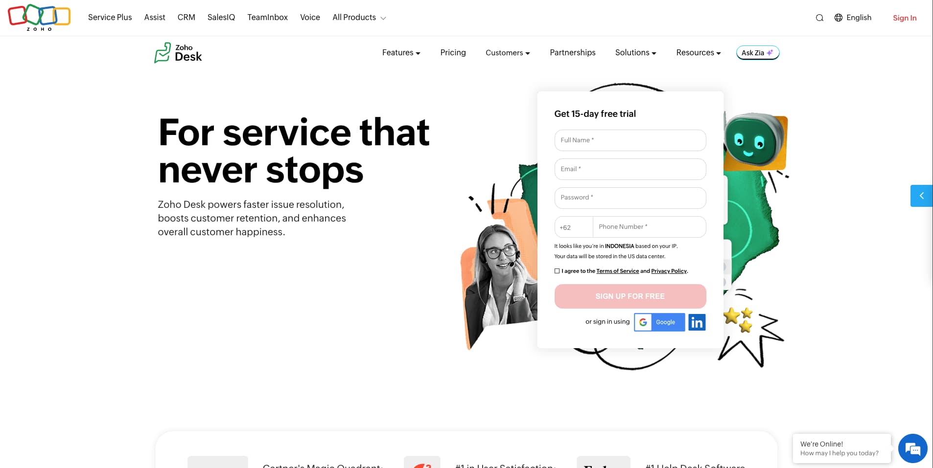 Zoho Desk screenshot 1