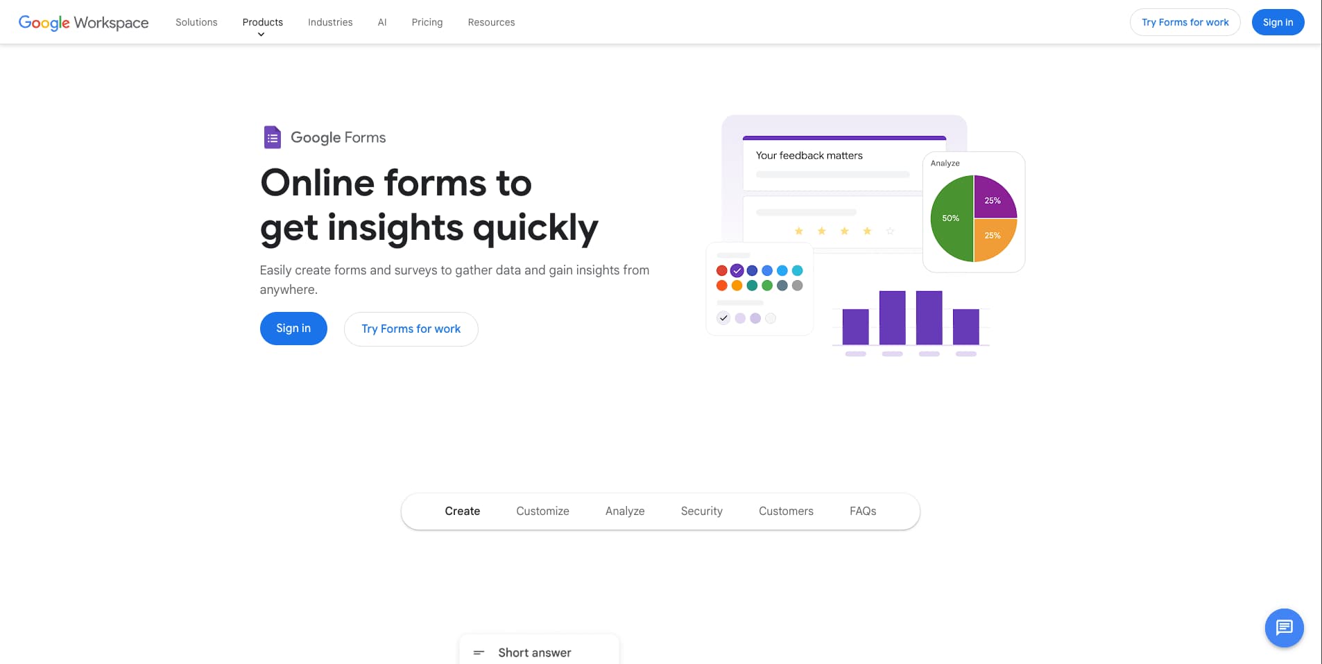 Google Forms screenshot 1