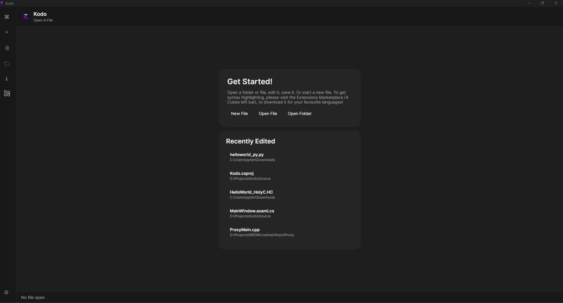 Kodo screenshot 1