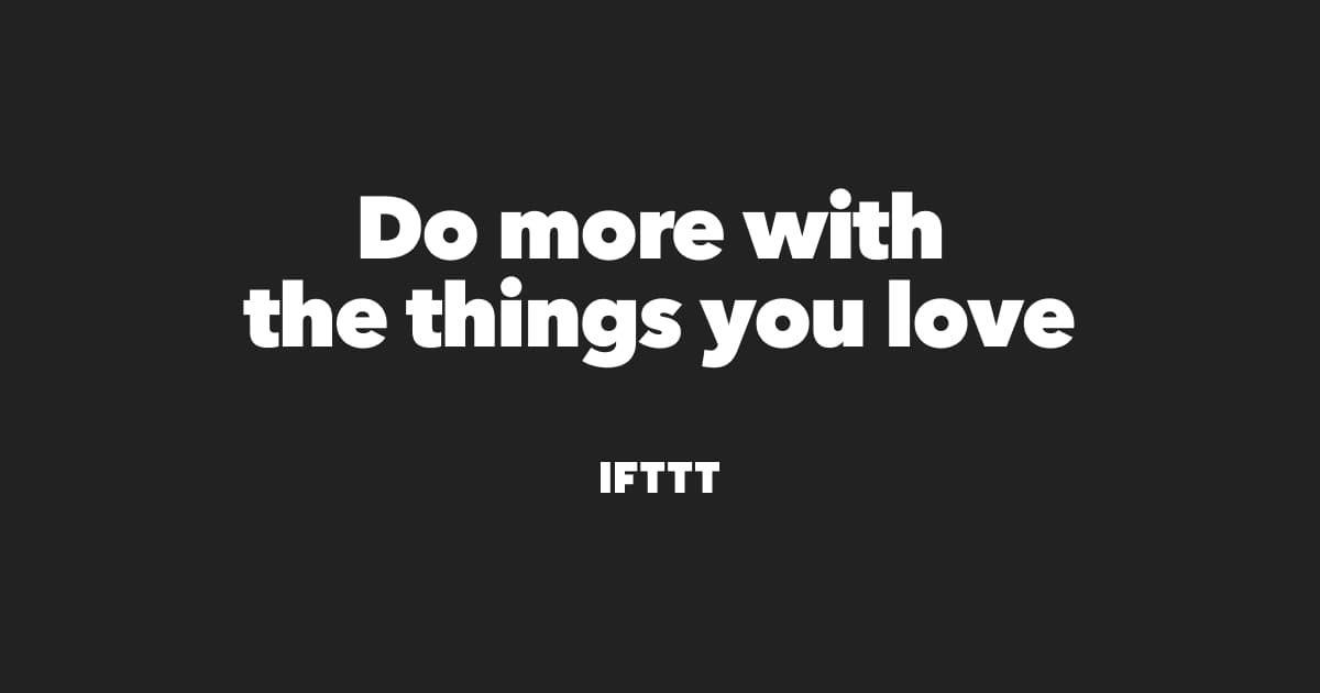 IFTTT screenshot 1