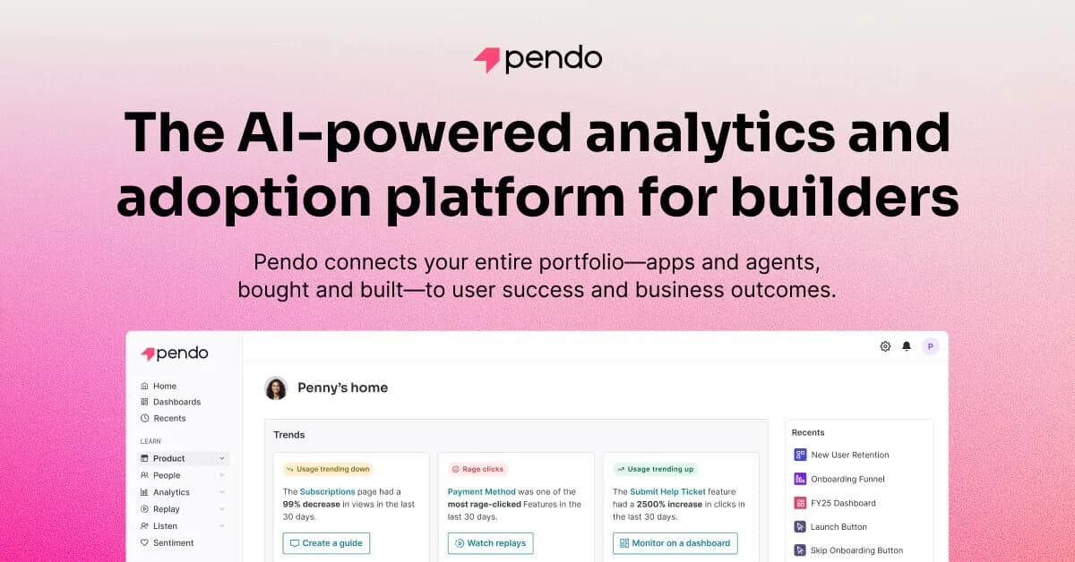 Pendo screenshot 1