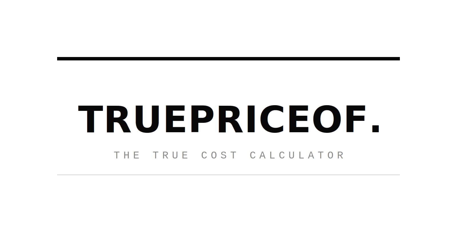 The True Price Calculator logo