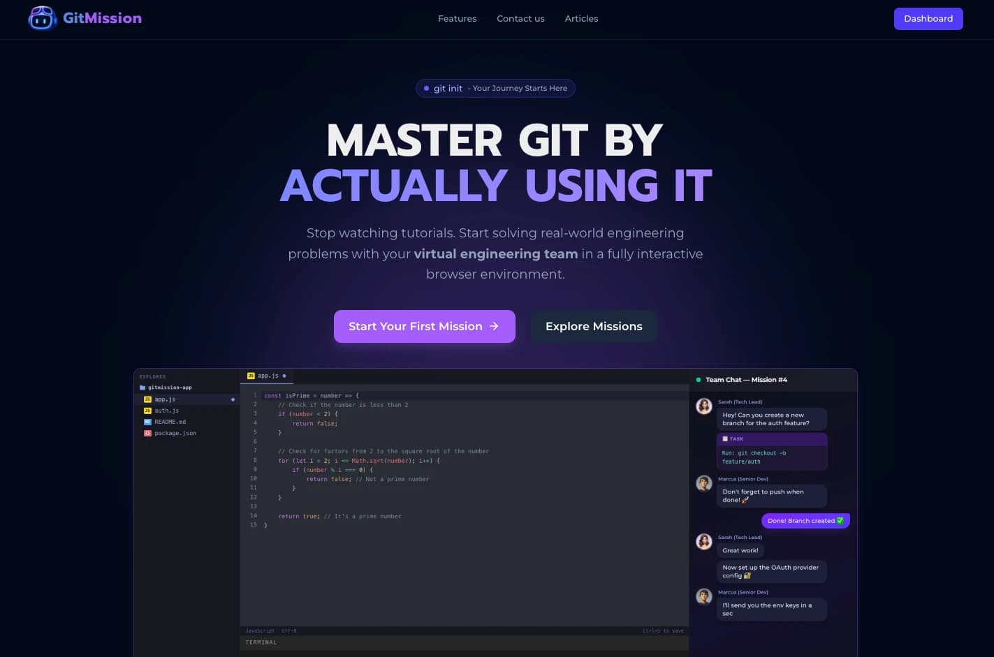 GitMission screenshot 1