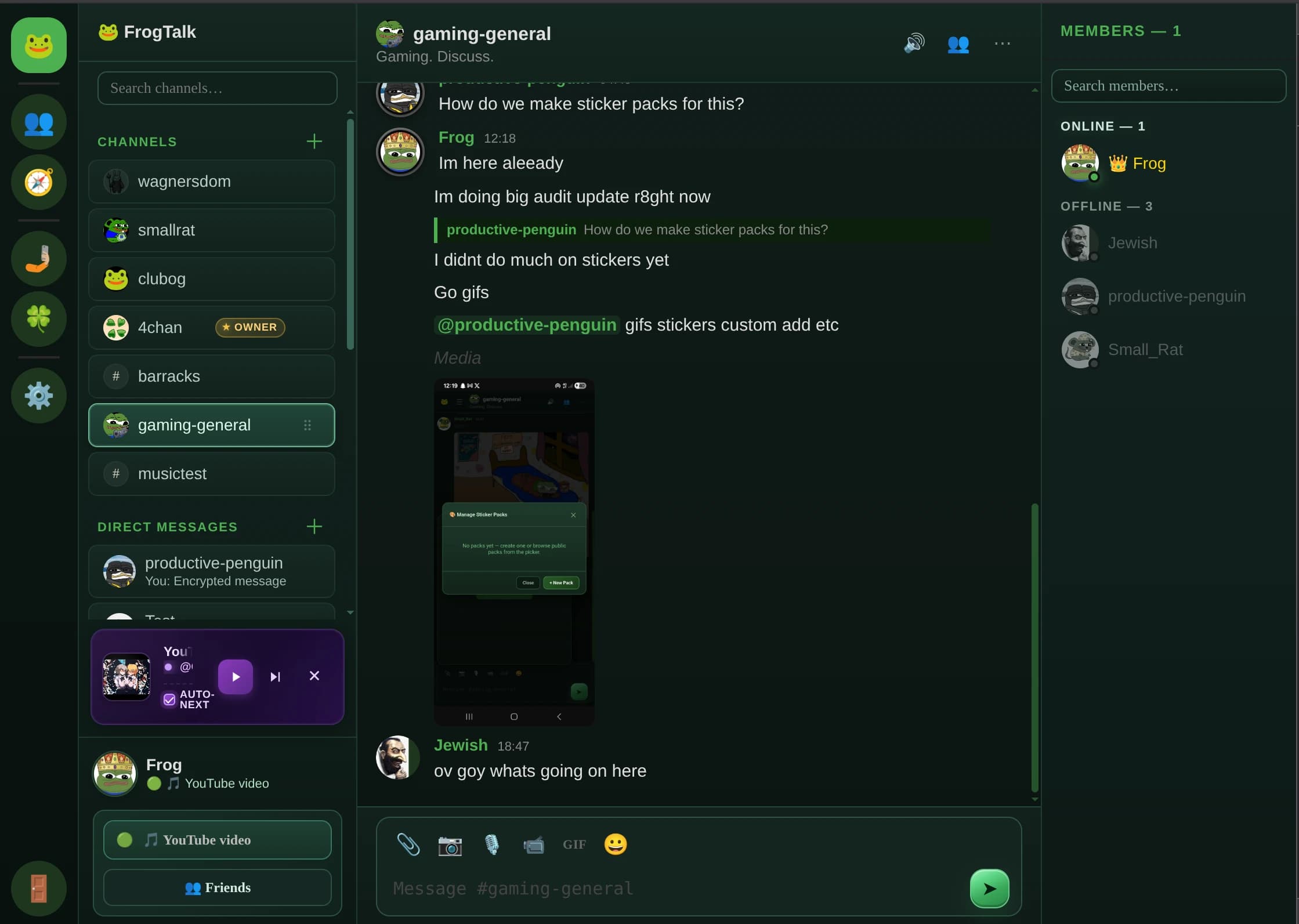 FrogTalk screenshot 1