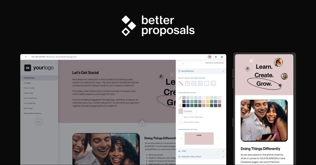 Better Proposals screenshot 1