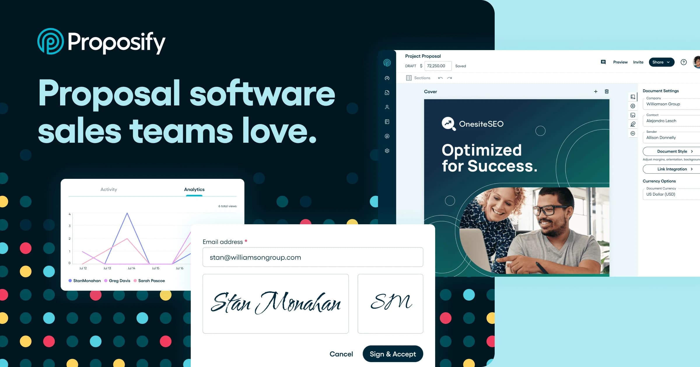 Proposify screenshot 1