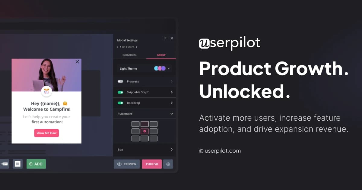 Userpilot screenshot 1