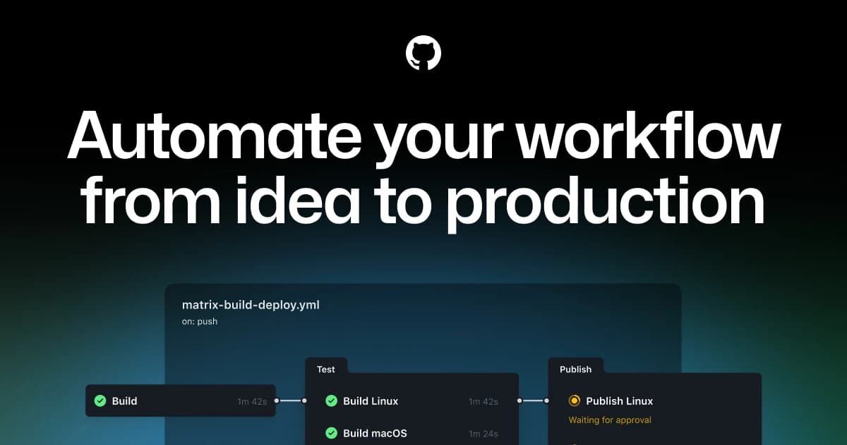 GitHub Actions screenshot 1