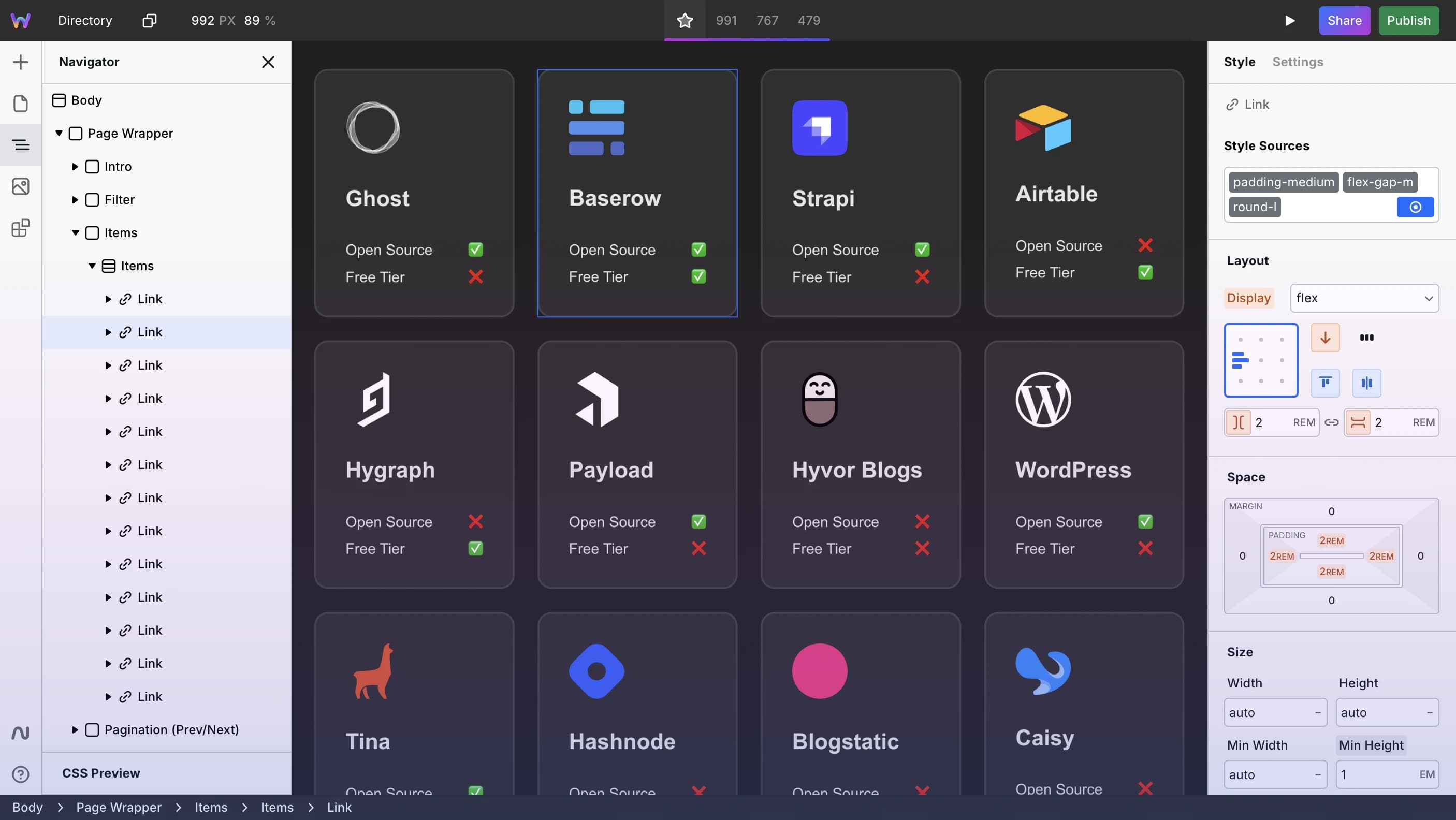 Webstudio screenshot 1