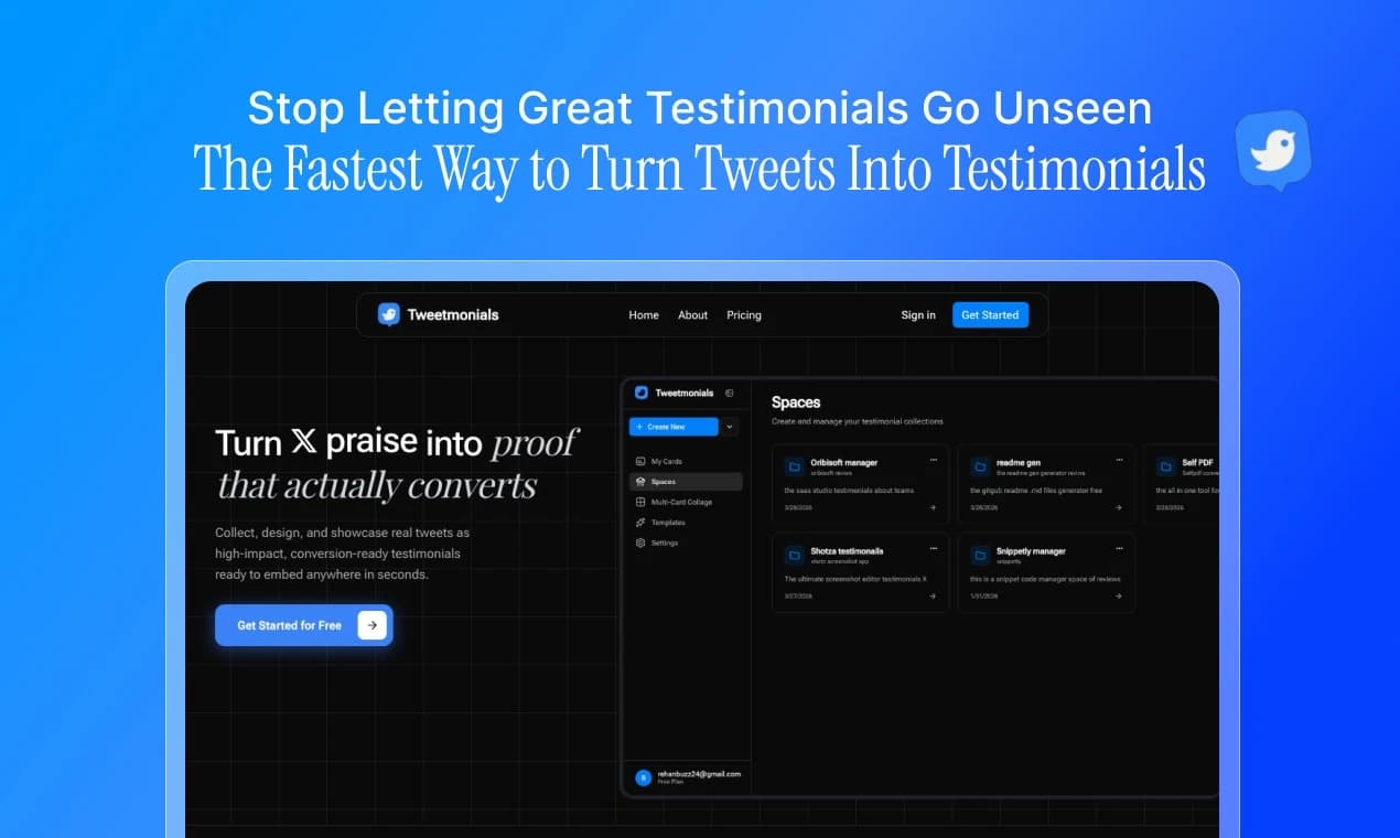 Tweetmonials screenshot 1