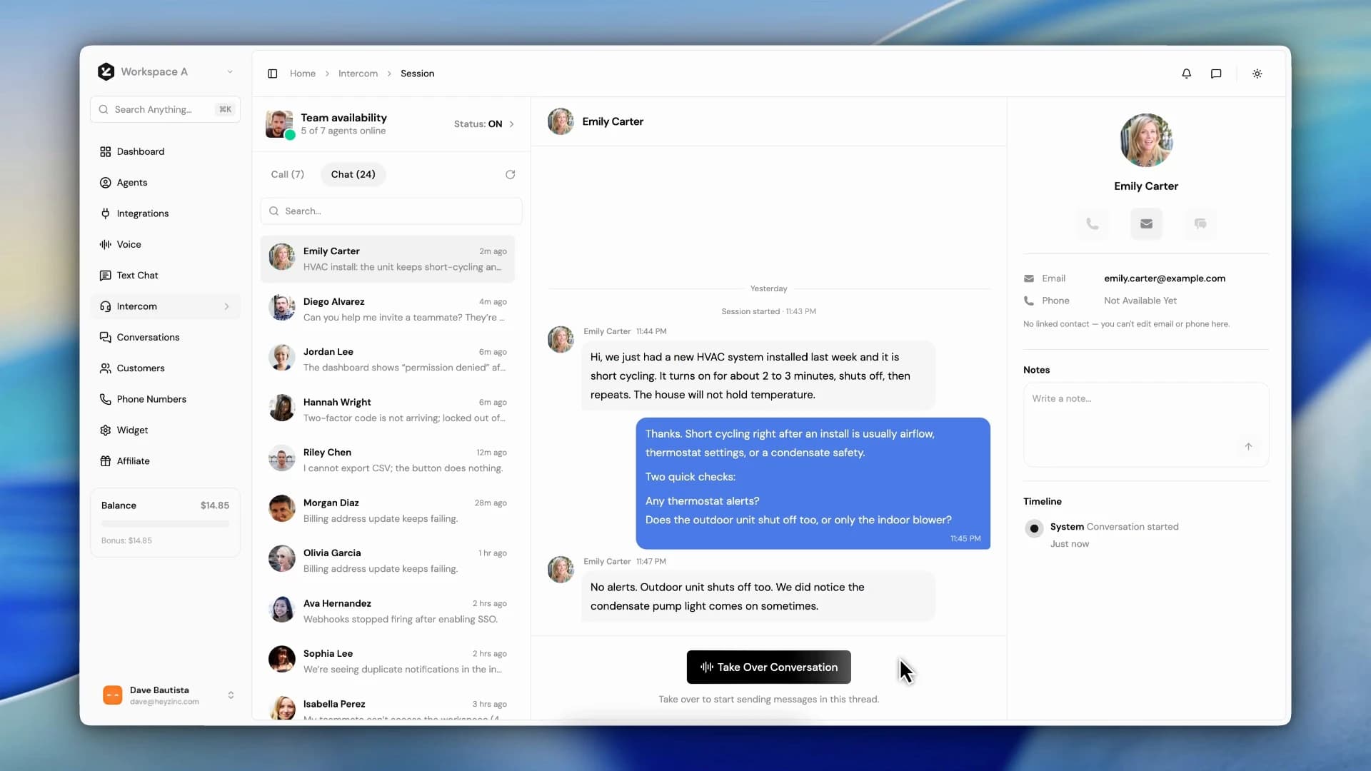 HeyZinc screenshot 1