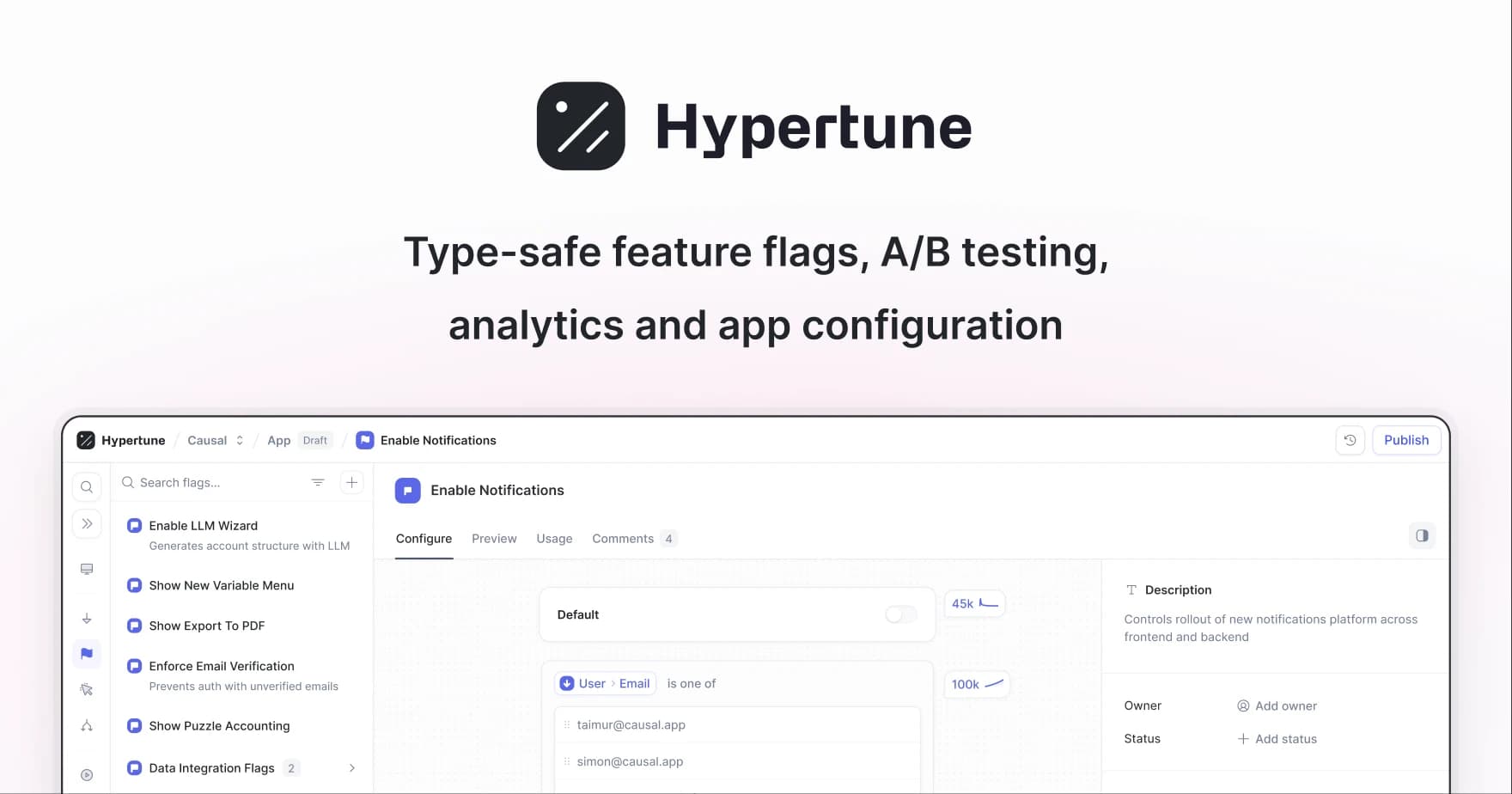 Hypertune screenshot 1