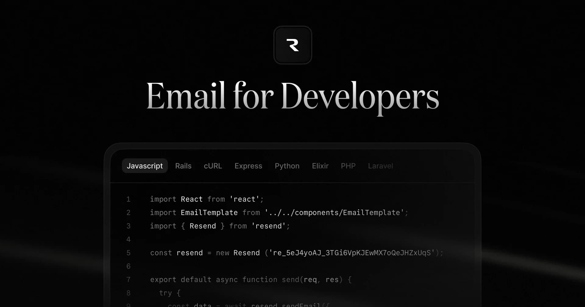 Resend screenshot 1