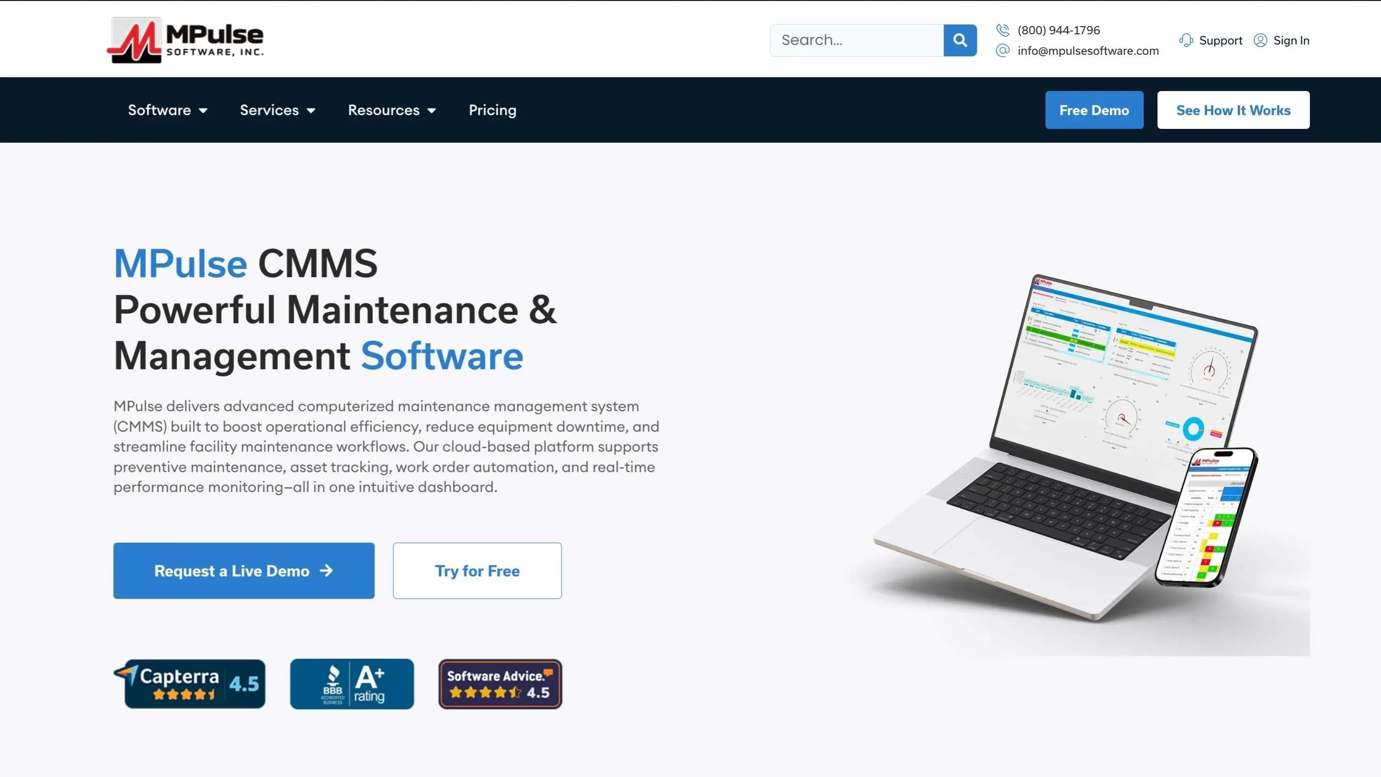 MPulse CMMS Software screenshot 1