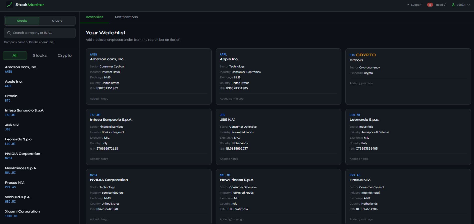 Stock Monitor screenshot 1