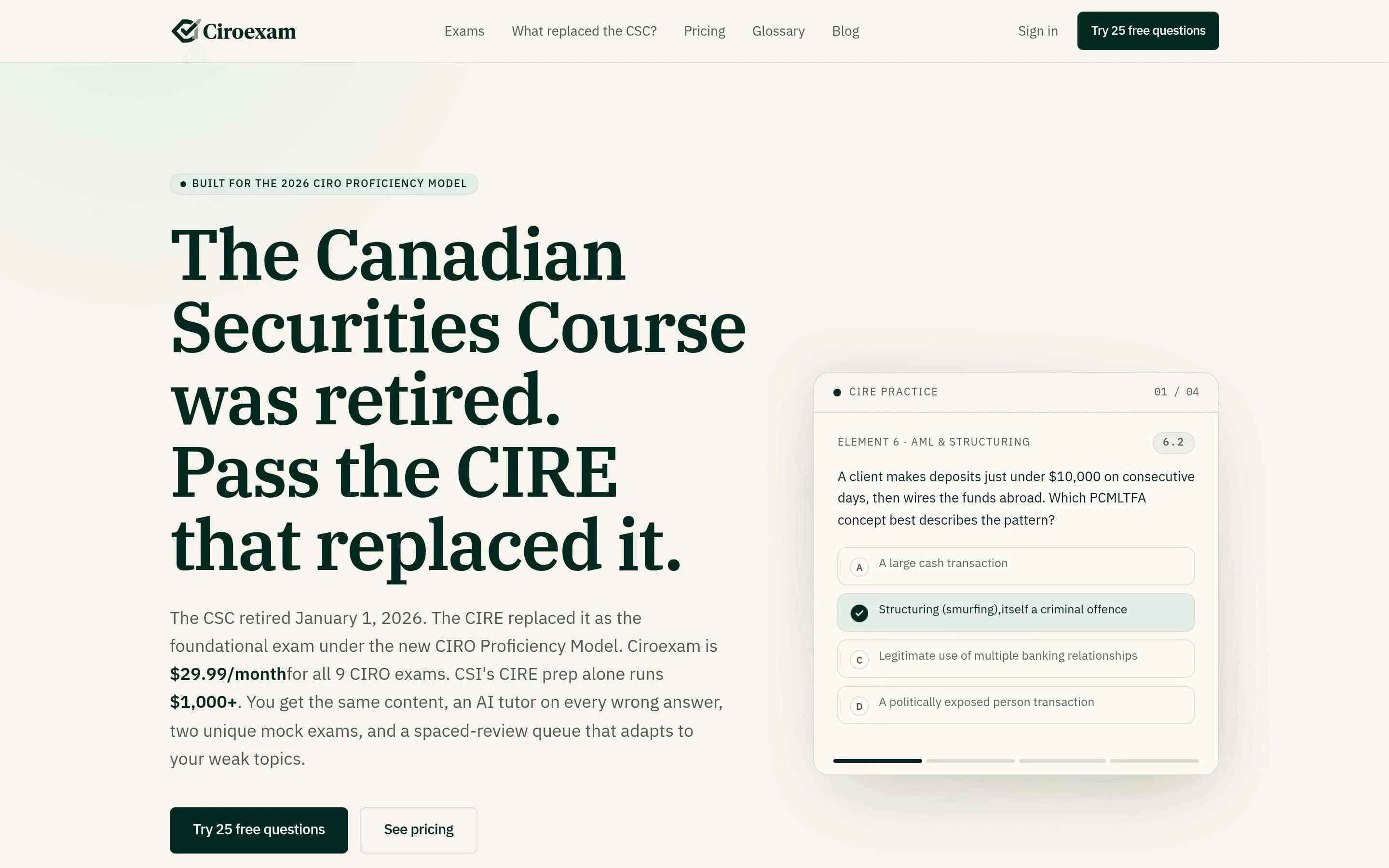 CIROExam screenshot 1