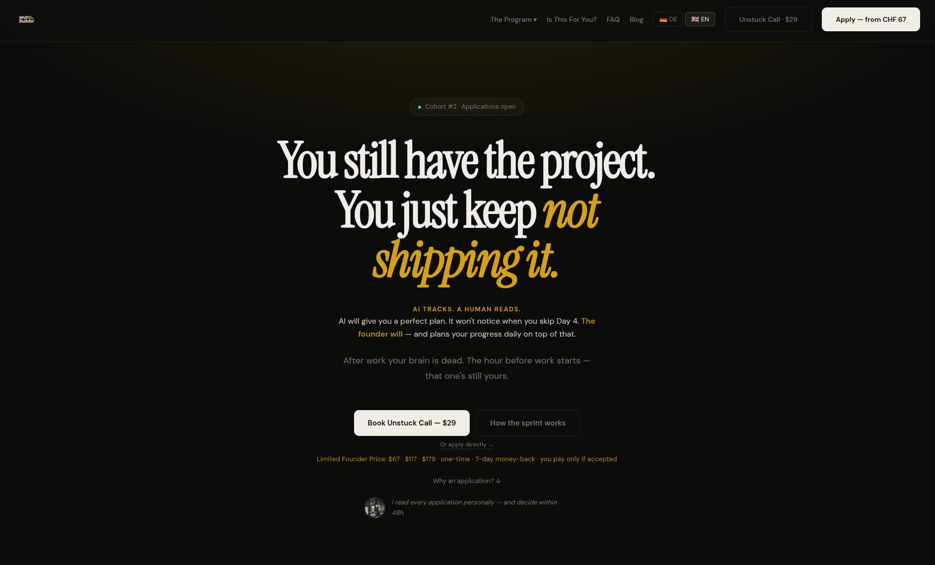 MVP Builder screenshot 1