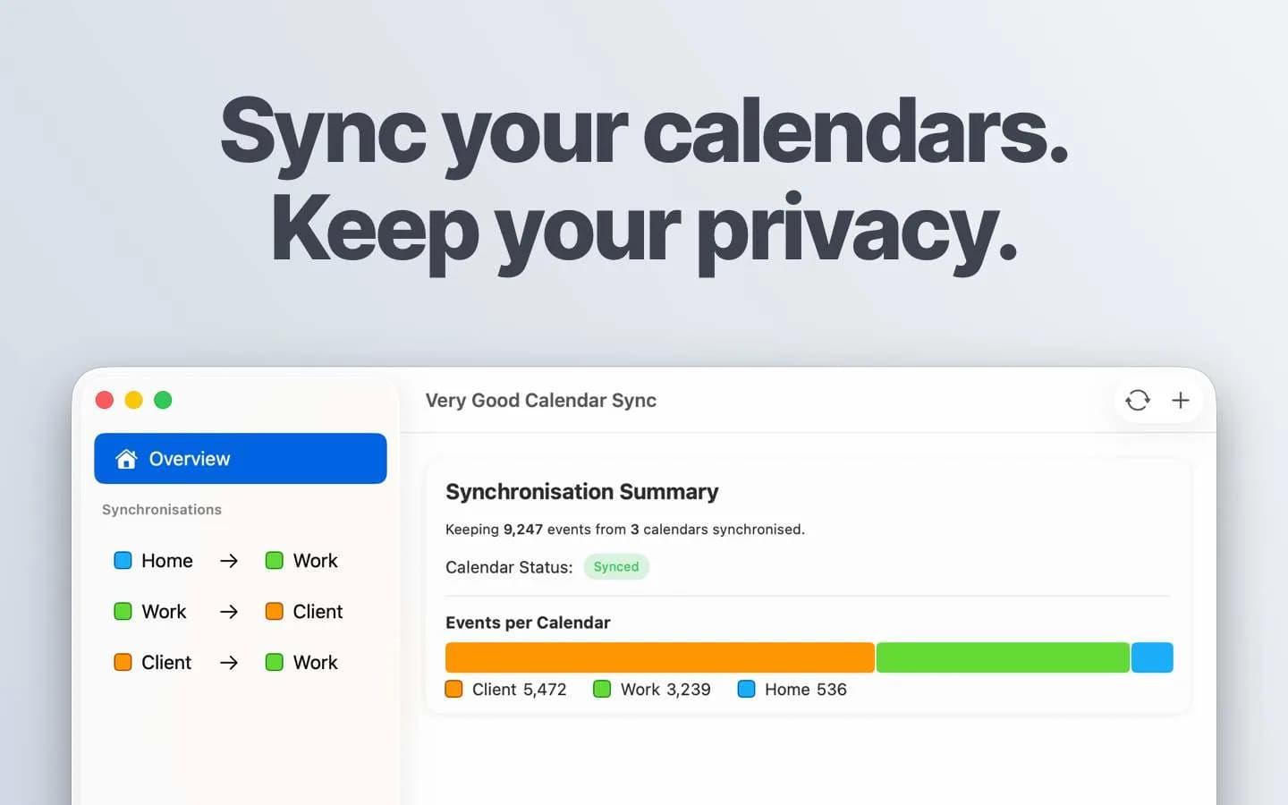Very Good Calendar Sync screenshot 1