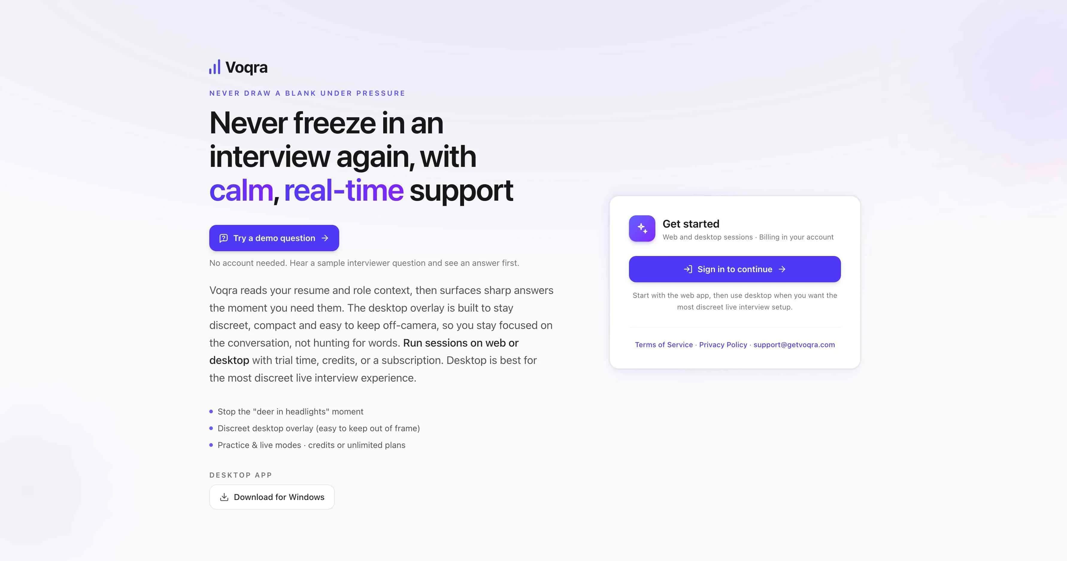 Voqra screenshot 1
