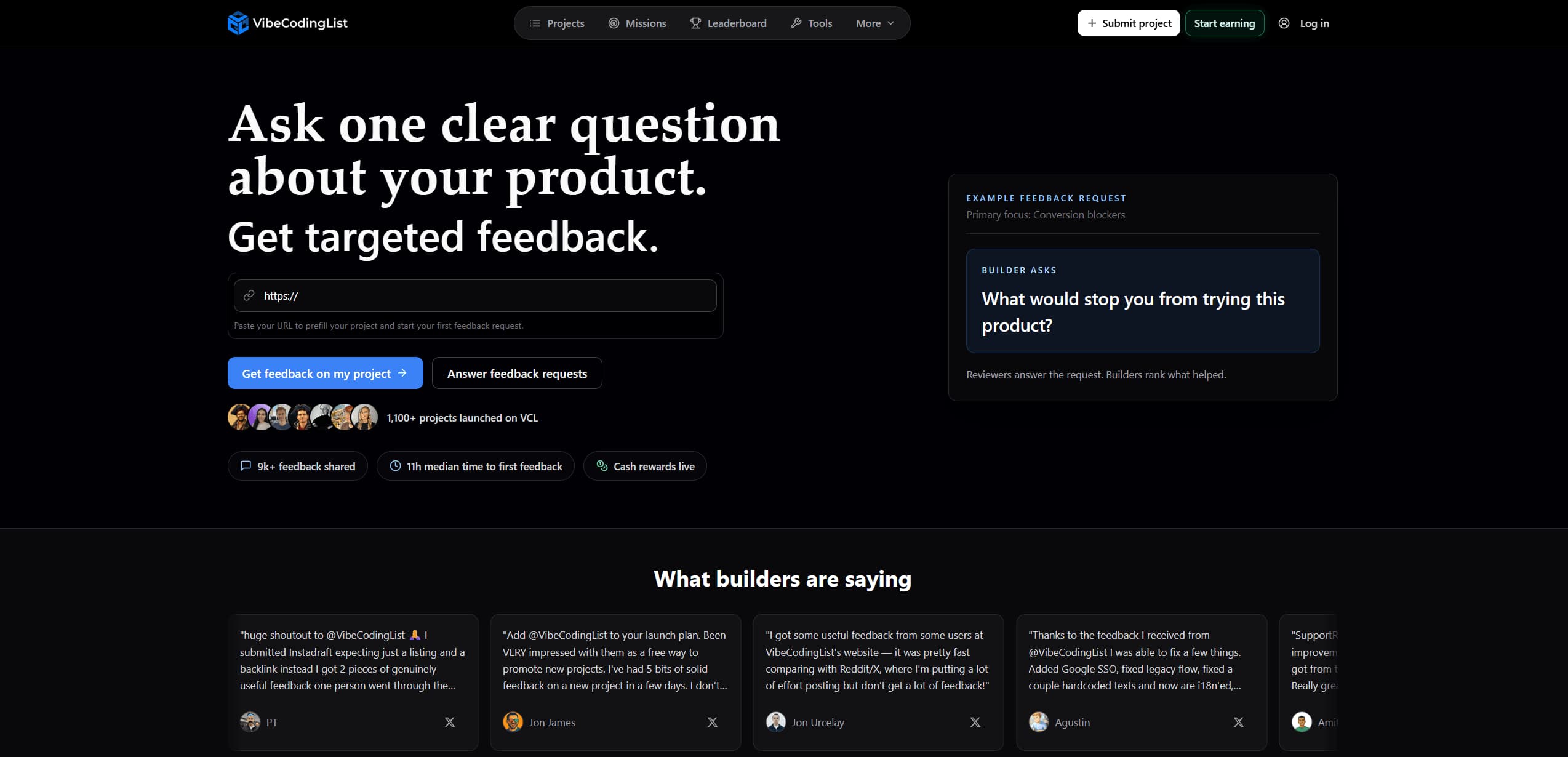 VibeCodingList.com screenshot 1